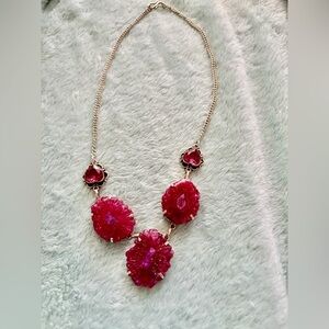 Elegant Pink Stone Necklace